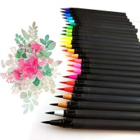 Promotional Watercolor Brush Pen, 20 24 48 Colors Brush Tip Painting Water Color Marker Pen Set For Kids and Adult