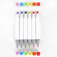 New Style Dual Tips Permanent Alcohol Drawing Marker Pen, Painting Marker Packed in Bag Alcohol Marker Pen For Students